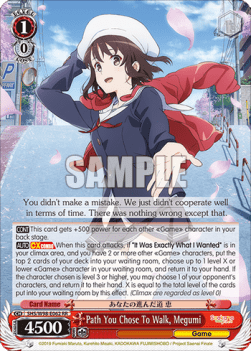 Path You Chose To Walk, Megumi (V.1 - Double Rare)