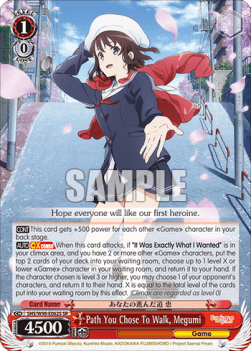 Path You Chose To Walk, Megumi (V.2 - Super Rare)