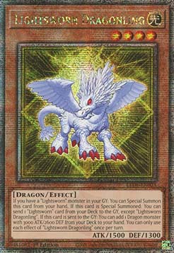 Lightsworn Dragonling (V.2 - Quarter Century Secret Rare)