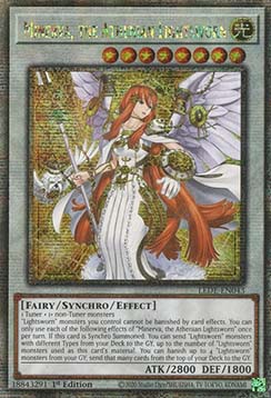 Minerva, the Athenian Lightsworn (V.2 - Quarter Century Secret Rare)