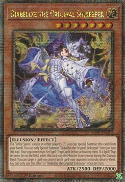 Diabellze the Original Sinkeeper (V.2 - Quarter Century Secret Rare)