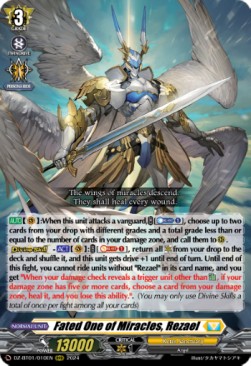 Fated One of Miracles, Rezael [D-Format] (V.1 - Triple Rare)