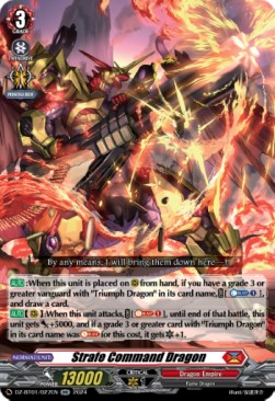 Strafe Command Dragon [D-Format] (V.1 - Double Rare)