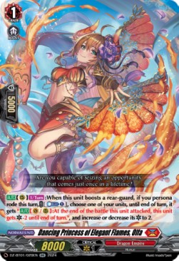 Dancing Princess of Elegant Flames, Olfa [D-Format] (V.1 - Double Rare)