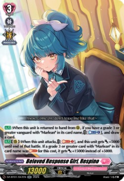 Beloved Response Girl, Respino [D-Format] (V.1 - Double Rare)