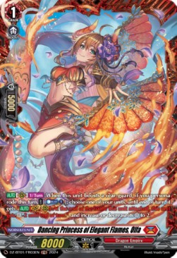 Dancing Princess of Elegant Flames, Olfa [D-Format] (V.2 - Frame Rare)