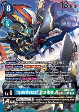 Imperialdramon: Fighter Mode Ace (BT16-027) (V.2)