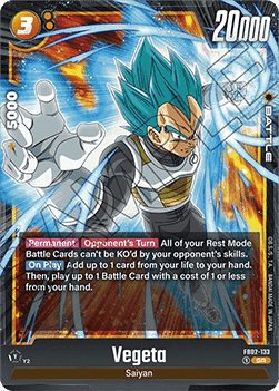 Vegeta (FB02-133) [Fusion World] (V.1 - Super Rare)