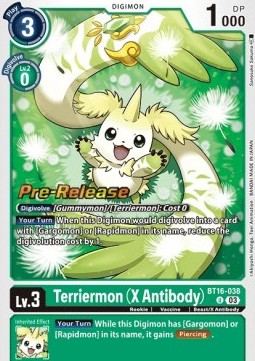 Terriermon (X Antibody) (BT16-038)