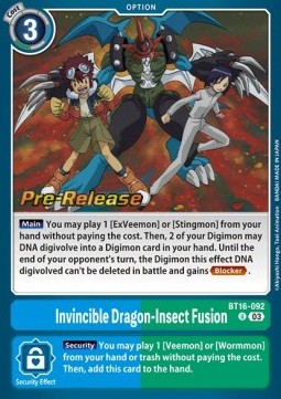 Invincible Dragon-Insect Fusion (BT16-092)