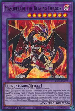 Masquerade the Blazing Dragon (V.1 - Super Rare)