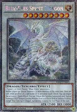 Blue-Eyes Spirit Dragon (V.4 - Platinum Secret Rare)