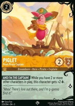 Piglet - Pooh Pirate Captain (V.2)