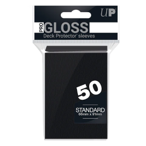 50 Ultra Pro Pro-Gloss Deck Protector Sleeves (Black)