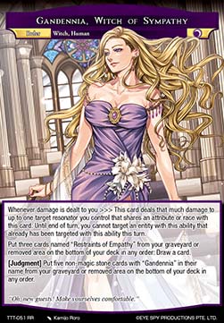 Gandennia, Witch of Sympathy // Gandennia, Empress of Empathy (V.1 - Double Rare)