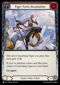 Tiger Form Incantation (Red) (Regular)