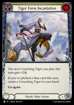 Tiger Form Incantation (Yellow) (Regular)