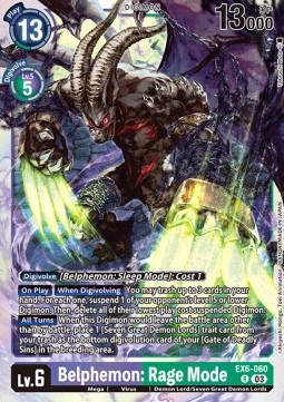 Belphemon: Rage Mode (EX6-060) (V.1)