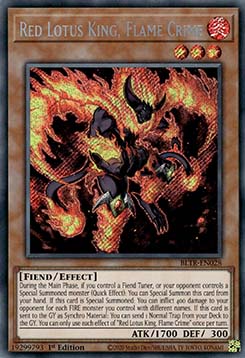 Red Lotus King, Flame Crime (V.1 - Secret Rare)