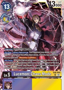 Lucemon: Chaos Mode (EX6-054) (V.1)