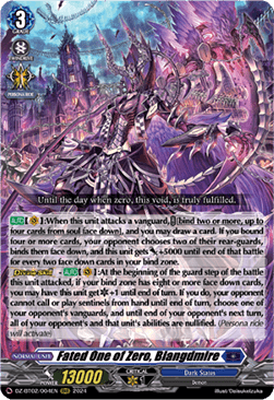 Fated One of Zero, Blangdmire [D-Format] (V.1 - Triple Rare)