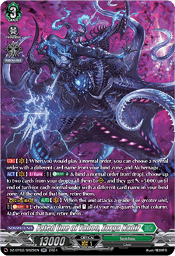 Fated One of Taboo, Zorga Nadir [D-Format] (V.4 - Silver Rare)