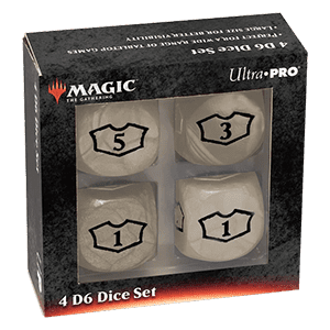 Deluxe Mana D6 Loyalty Dice Set (White)