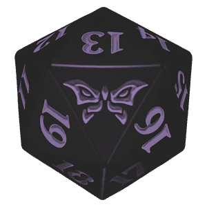 Duskmourn: House of Horror: D20 Die (Purple)