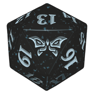 Duskmourn: House of Horror: D20 Die (Blue)