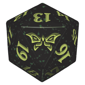 Duskmourn: House of Horror: D20 Die (Green)