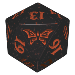 Duskmourn: House of Horror: D20 Die (Red)