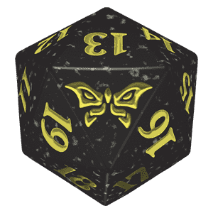 Duskmourn: House of Horror: D20 Die (Yellow)