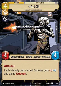 4-LOM, Bounty Hunter for Hire