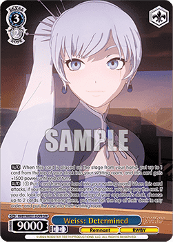 Weiss: Determined (V.2 - Overframe Rare)