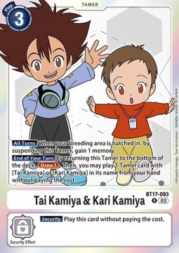 Tai Kamiya & Kari Kamiya (BT17-093) (V.1)