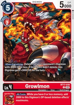 Growlmon (BT17-010)