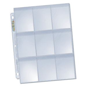 1x Ultra Pro PLATINUM Nine Pocket Secure Page