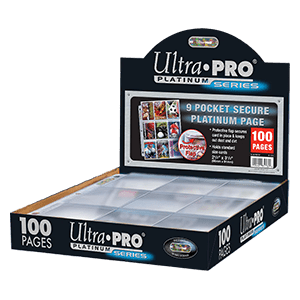 100 Ultra Pro PLATINUM Nine Pocket Secure Pages