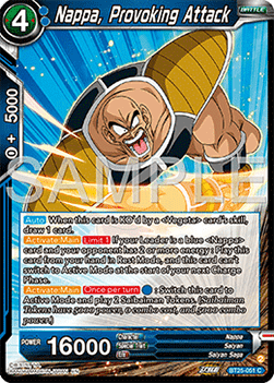 Nappa, Provoking Attack