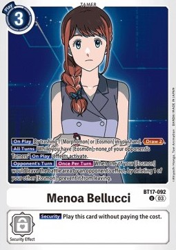 Menoa Bellucci (BT17-092) (V.1)