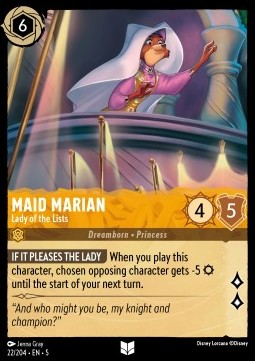 Maid Marian - Lady of the Lists