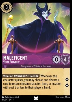 Maleficent - Vexed Partygoer