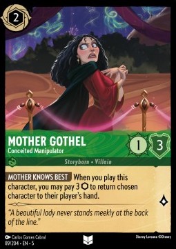 Mother Gothel - Conceited Manipulator