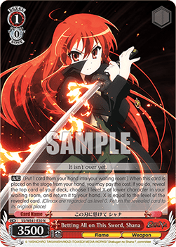 Betting All on This Sword, Shana (V.1 - Common)