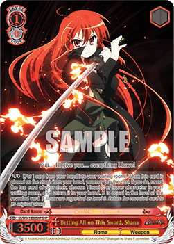 Betting All on This Sword, Shana (V.2 - Feature Rare)