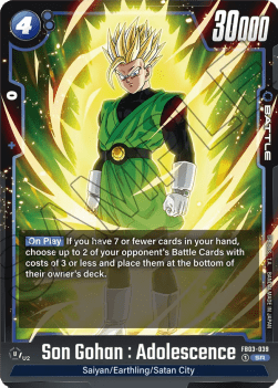 Son Gohan : Adolescence (FB03-039) [Fusion World] (V.1 - Super Rare)