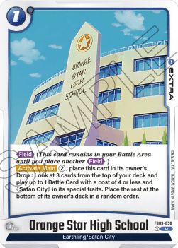 Orange Star High School (FB03-050) [Fusion World]