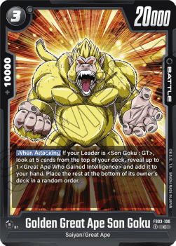 Golden Great Ape Son Goku (FB03-106) [Fusion World]