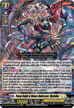 Poison Knight of Silence Undercover, Mordalion [D-Format] (V.1 - Triple Rare)