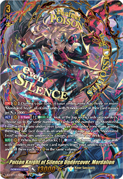 Poison Knight of Silence Undercover, Mordalion [D-Format] (V.3 - Secret Rare)